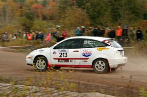 Stephen Sherry / Makisa Sherry Ford Focus SVT comes through the SS1 (Green Acres I) spectator area.