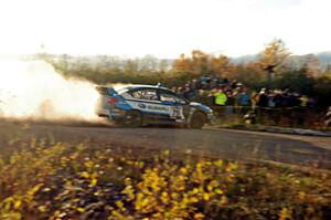 David Higgins / Craig Drew Subaru WRX STi comes through the SS15 (Green Acres II) spectator area.