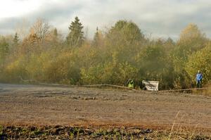 Photographer Arthur Partyka and Mariusz Malik at the SS15 (Green Acres II) spectator area.