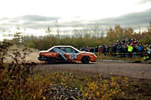 Matt Conte / Zach Jacques Subaru Legacy comes through the SS15 (Green Acres II) spectator area.