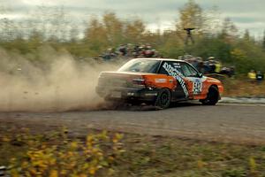 Matt Conte / Zach Jacques Subaru Legacy comes through the SS15 (Green Acres II) spectator area.