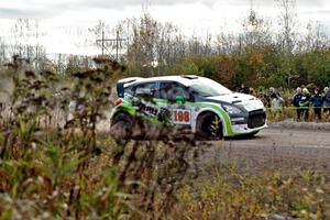 Arkadiusz Gruszka / Lukasz Wronski Mitsubishi Mirage RS comes through the SS15 (Green Acres II) spectator area.