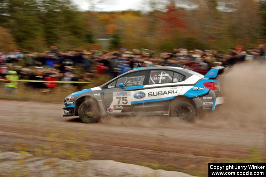 David Higgins / Craig Drew Subaru WRX STi comes through the SS1 (Green Acres I) spectator area.