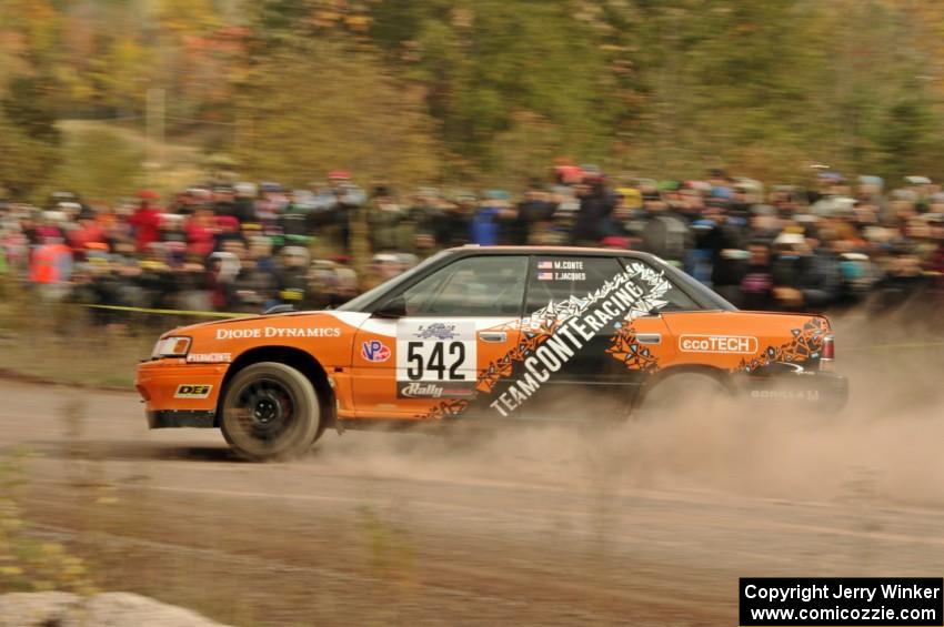 Matt Conte / Zach Jacques Subaru Legacy comes through the SS1 (Green Acres I) spectator area.