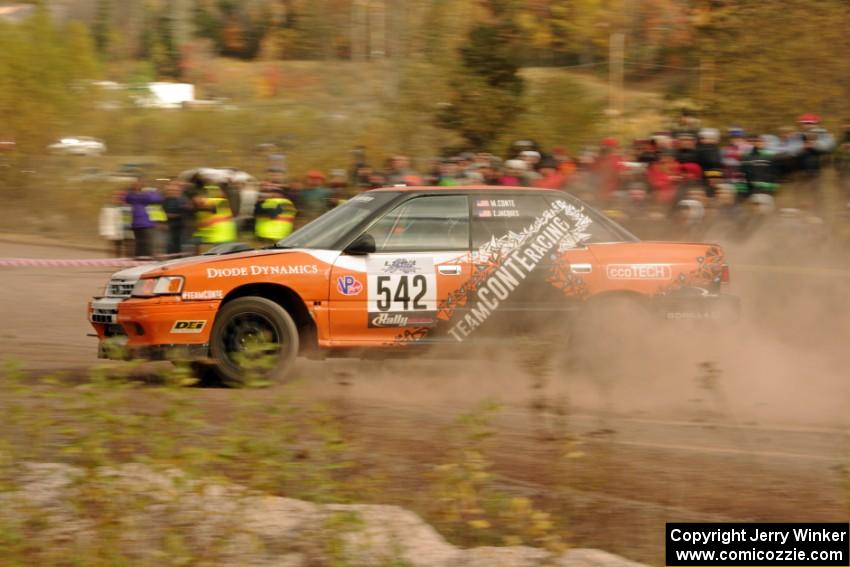 Matt Conte / Zach Jacques Subaru Legacy comes through the SS1 (Green Acres I) spectator area.