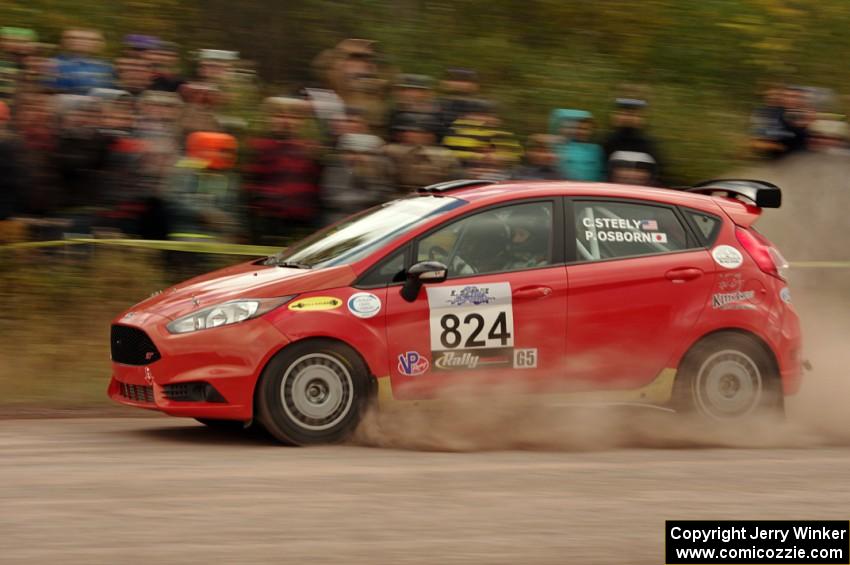 Cameron Steely / Preston Osborn Ford Fiesta 5D ST comes through the SS1 (Green Acres I) spectator area.