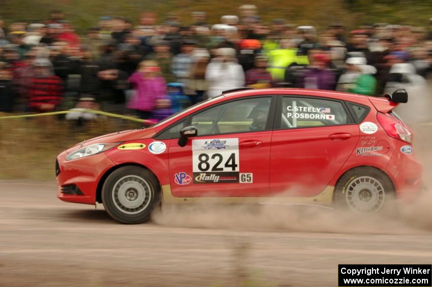 Cameron Steely / Preston Osborn Ford Fiesta 5D ST comes through the SS1 (Green Acres I) spectator area.