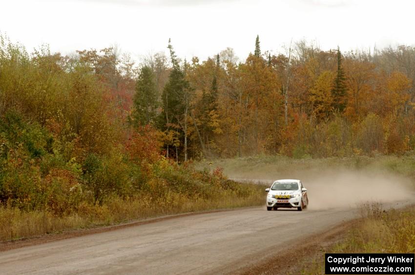 James Robinson / Brian Penza Honda Fit comes through the SS1 (Green Acres I) spectator area.