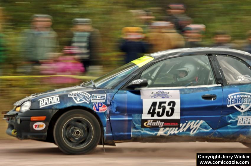 Ian Kessler / Amanda Skelly Dodge Neon comes through the SS1 (Green Acres I) spectator area.