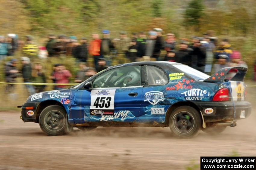 Ian Kessler / Amanda Skelly Dodge Neon comes through the SS1 (Green Acres I) spectator area.