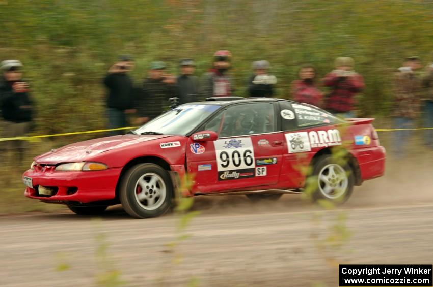 Johan Bjorkquist / Stephen Kurey Eagle Talon TSi comes through the SS1 (Green Acres I) spectator area.