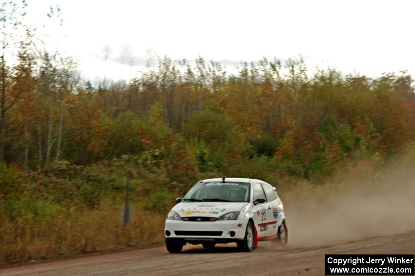 Stephen Sherry / Makisa Sherry Ford Focus SVT comes through the SS1 (Green Acres I) spectator area.