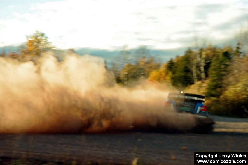 David Higgins / Craig Drew Subaru WRX STi comes through the SS15 (Green Acres II) spectator area.