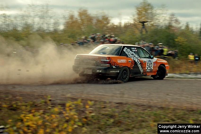 Matt Conte / Zach Jacques Subaru Legacy comes through the SS15 (Green Acres II) spectator area.