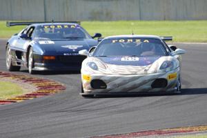 Chad Shaffer's Ferrari F430 and Colin Cohen's Ferrari F355