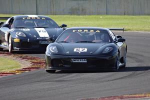 Jerome Jacalone's Ferrari F430 and Barry Gosnell's Ferrari F430