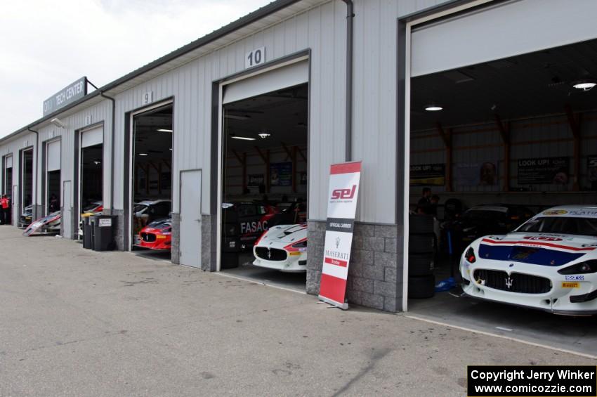 Maserati Trofeos in the garages