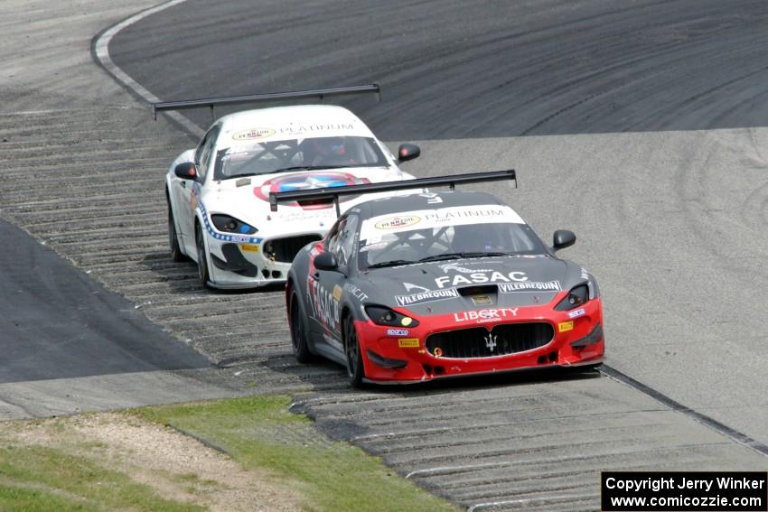 Lino Curti's and Nick Mancuso's Maserati Trofeos