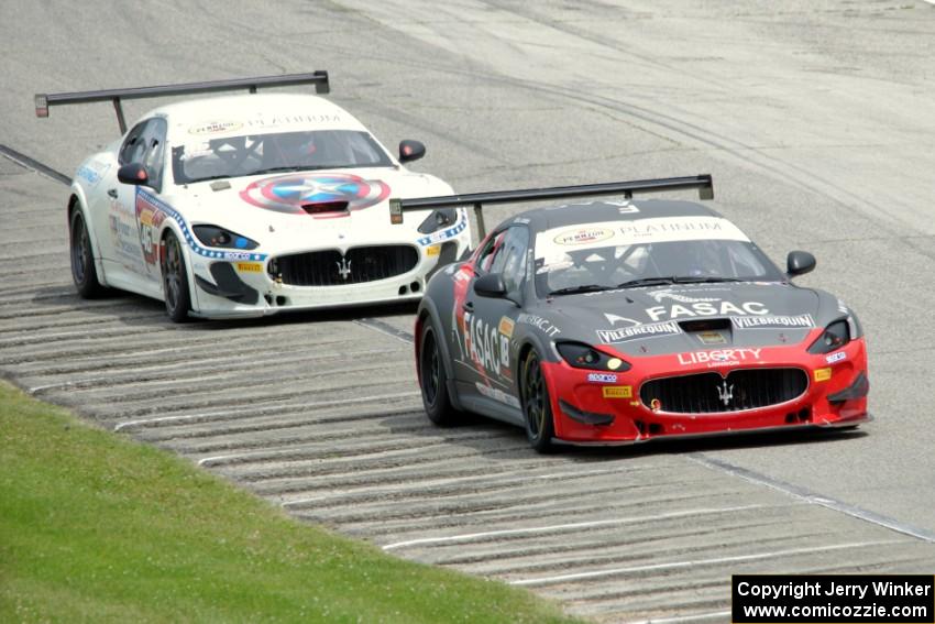 Lino Curti's and Nick Mancuso's Maserati Trofeos