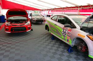 L to R) Kris Wright's, Samantha Tan's and Jason Wolfe's Kia Forte Koups