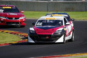 Kevin Anderson's Mazda RX-8, Gino Carini's Mazda RX-8 and Paul Street's Honda Accord