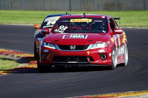 Paul Street's Honda Accord and Toby Grahovec's BMW Z4