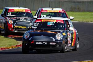 Travis Washay's MINI Cooper, Johan Schwartz's Chevy Sonic and Nic Duynstee's MINI Cooper