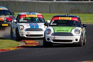 Jason Fichter's MINI Cooper and P.J. Groenke's MINI Cooper