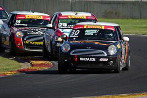 Travis Washay's MINI Cooper, Johan Schwartz's Chevy Sonic and Nic Duynstee's MINI Cooper