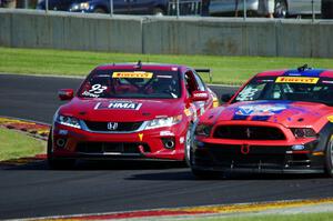 Paul Street's Honda Accord and Steve Burns' Ford Mustang V6