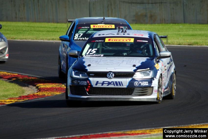 Jeff Altenburg's VW Jetta GLI and Fred Emich's VW Jetta GLI