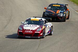Corey Fergus' Porsche Cayman and Ernie Francis, Jr.'s Mazda MX-5
