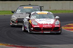 Corey Fergus' Porsche Cayman and Jeff Ricca's Hyundai Genesis Coupe 2.0T