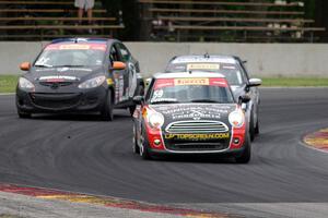 Nic Duynstee's MINI Cooper, Alex Welch's VW Jetta GLI and James Wilson's Mazda 2