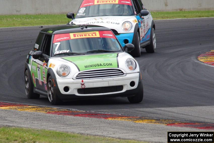 Jason Fichter's MINI Cooper and Tom Noble's MINI Cooper