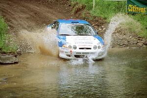 Noel Lawler / Michael Fennell Hyundai Tiburon at the flying finish of Stony Crossing, SS1.