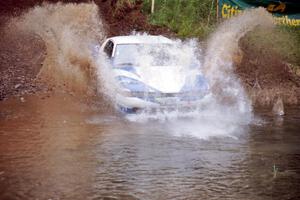 Celsus Donnelly / Josh Bressem Eagle Talon at the flying finish of Stony Crossing, SS1.