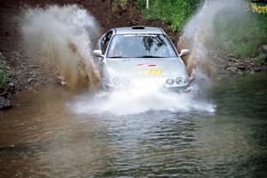 Bryan Hourt / Drew Ritchie Acura Integra GS-R at the flying finish of Stony Crossing, SS1.