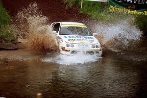 Ivor Wigham / Ed Wahl Acura Integra Type R at the flying finish of Stony Crossing, SS1.