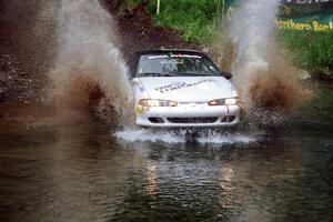 Paul Dubinsky / Yvon Dubinsky Eagle Talon at the flying finish of Stony Crossing, SS1.