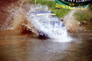 Craig Peeper / Ian Bevan Ford Focus at the flying finish of Stony Crossing, SS1.