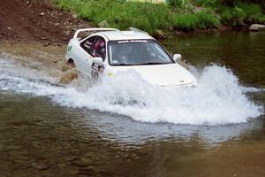 William Bacon / Alan Grant Acura Integra Type R at the flying finish of Stony Crossing, SS1.