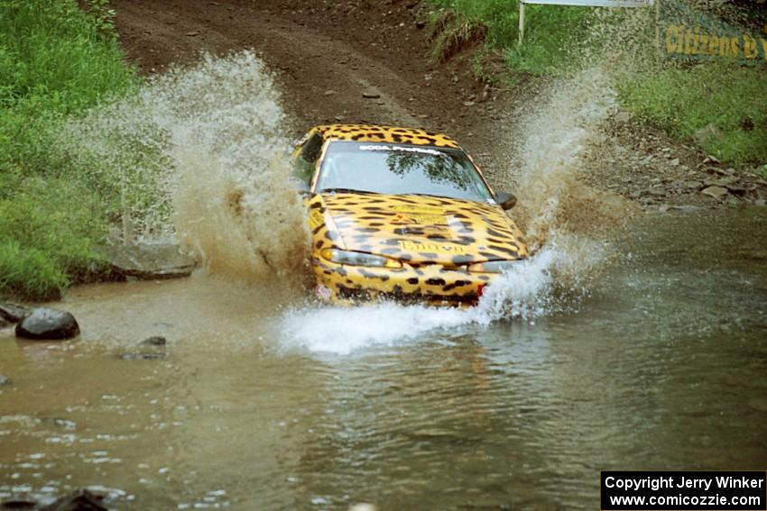 Doug Shepherd / Pete Gladysz Mitsubishi Eclipse at the flying finish of Stony Crossing, SS1.