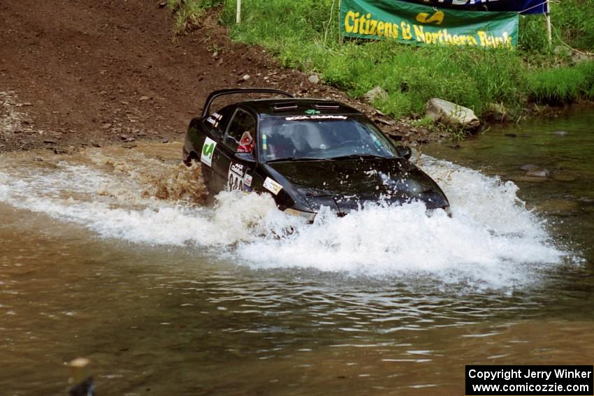 Niall Donnelly / Eoin McGeough Mitsubishi Eclipse at the flying finish of Stony Crossing, SS1.