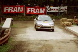 Bryan Hourt / Drew Ritchie Acura Integra GS-R comes through the spectator area at Phasa, SS4.