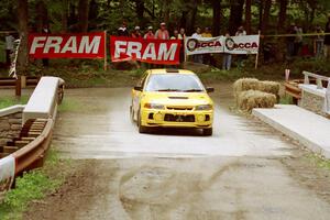 John Drislane / Declan Hegarty Mitsubishi Lancer Evo IV comes through the spectator area at Phasa, SS4.