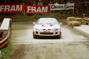 Brian Vinson / Richard Beels Toyota Supra Turbo comes through the spectator area at Phasa, SS4.