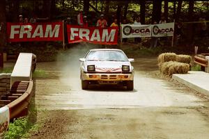 Mark Bowers / Sumit Panjabi Mitsubishi Starion comes through the spectator area at Phasa, SS4.