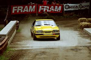 Don Rathgeber / D.J. Bodnar Ford Mustang comes through the spectator area at Phasa, SS4.