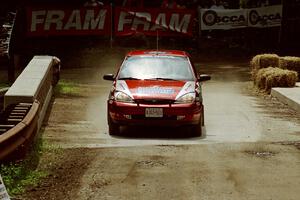 Peter Reilly / Ray Felice Ford Focus comes through the spectator area at Phasa, SS4.